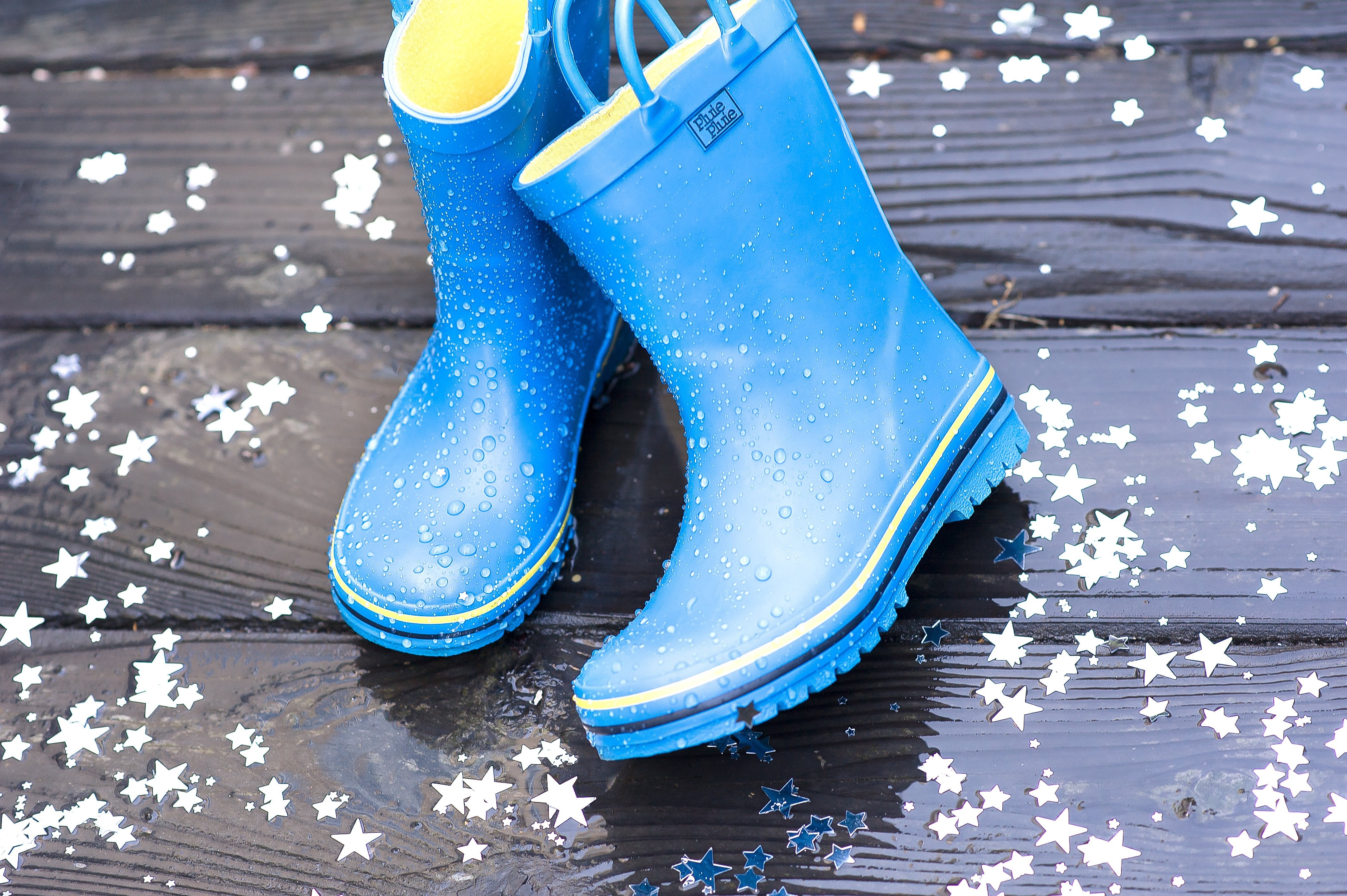 Solid Blue Rain Boot Pluie Pluie Boys Solid Blue Rain Boot