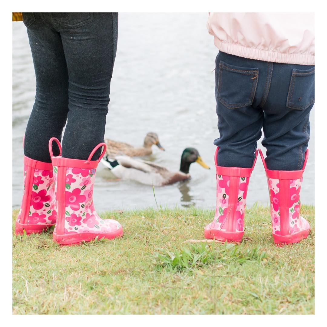 Pink Flower Rain Boot Pluie Pluie Girls Pink Flower Rain Boot