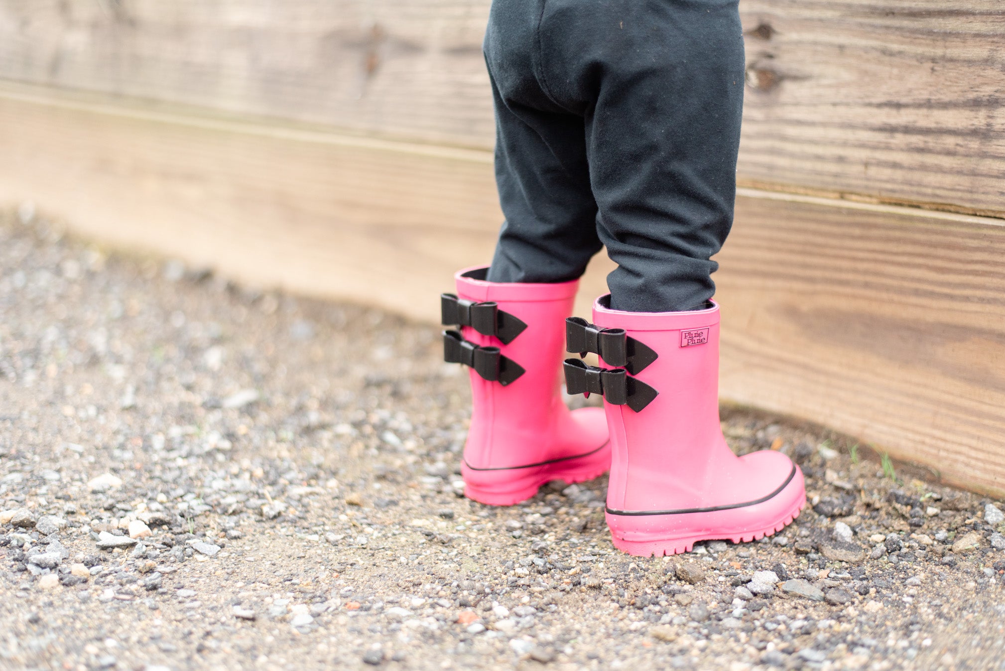 Solid Fuchsia Double Bow Rain Boot Solid Fuchsia Double Bow Rain Boot