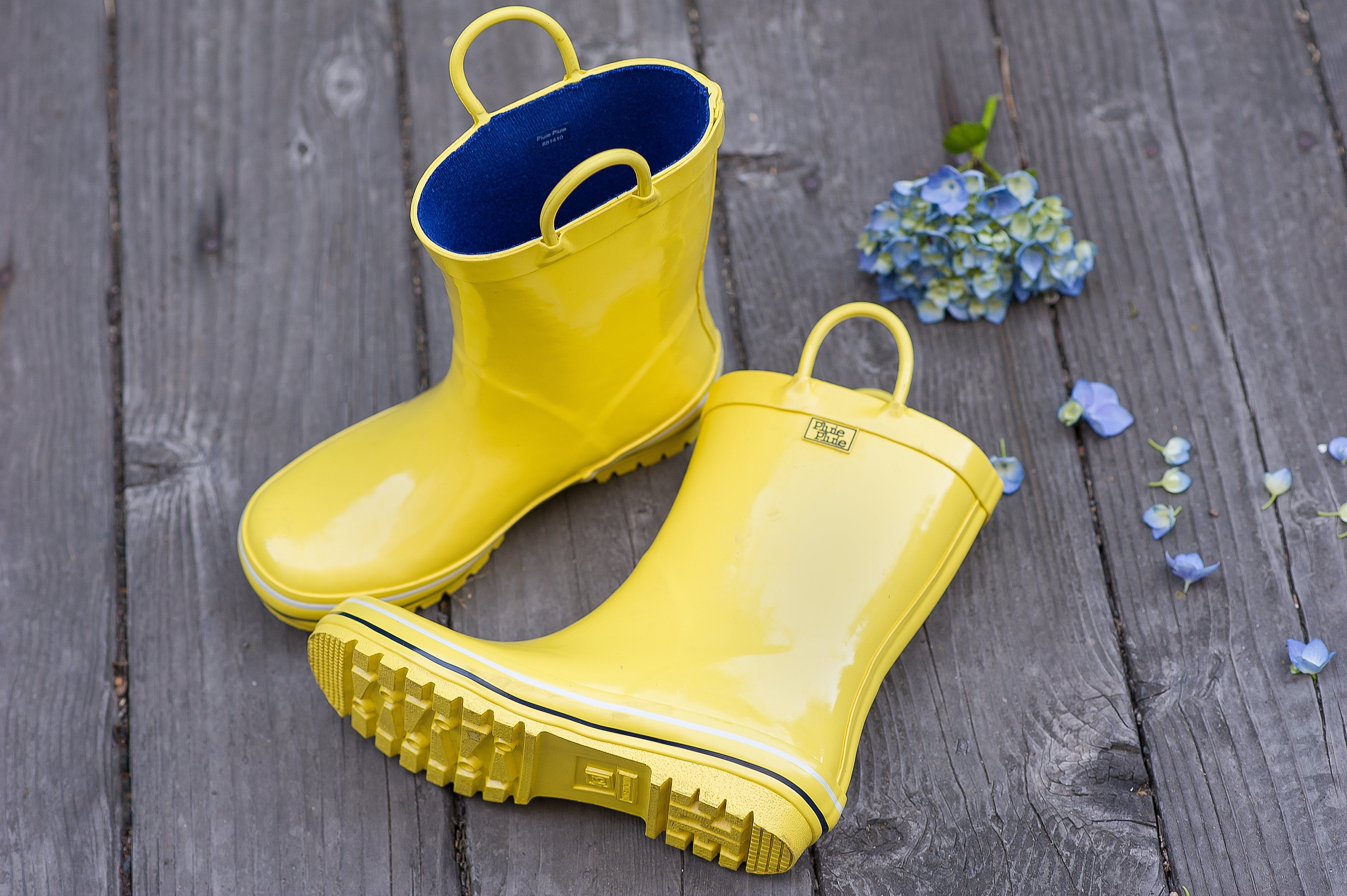 Pluie Pluie Boys Solid Yellow Rain Boot