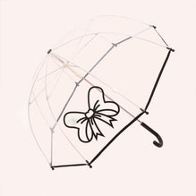 Clear Umbrella with Black Bow