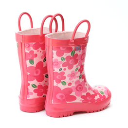 Pluie Pluie Girls Pink Flower Rain Boot