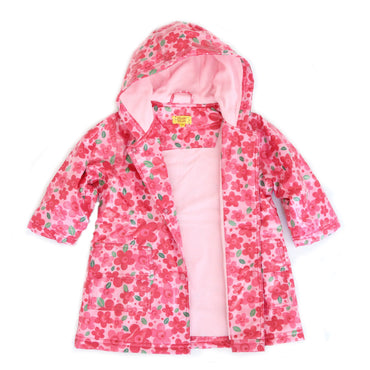 Pluie Pluie Girls Pink Flower Raincoat