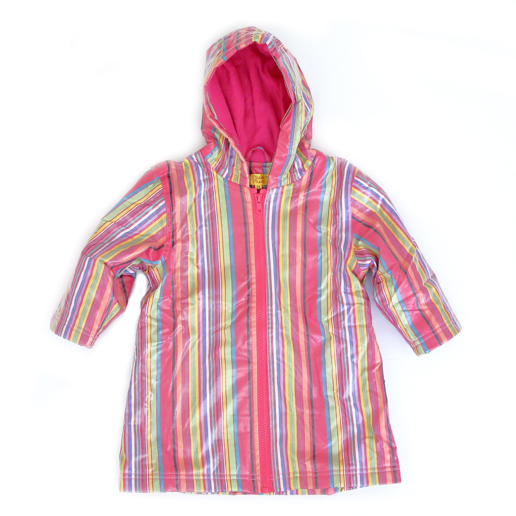 Pluie Pluie Girls Pink Stripe Raincoat