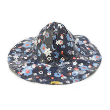 Navy Flower Rain Hat