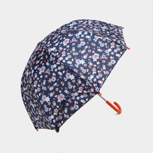 Navy Flower Umbrella